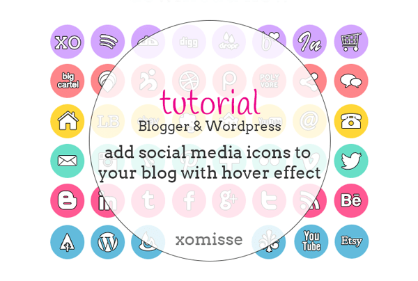 How To Add Social Media Buttons To Your Blog | Xomisse