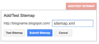 Adding Blogger Sitemap to Google and Bing Webmaster Tools