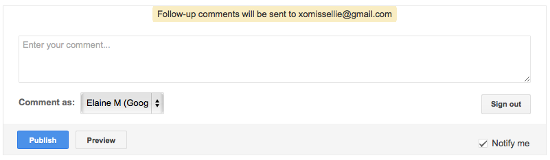 blogger comments - features, pros, cons