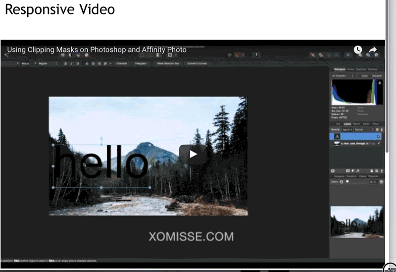 responsive youtube and vimeo videos