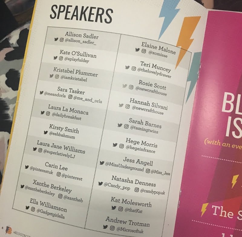 What I learned at Blogtacular 2016 - The Speakers