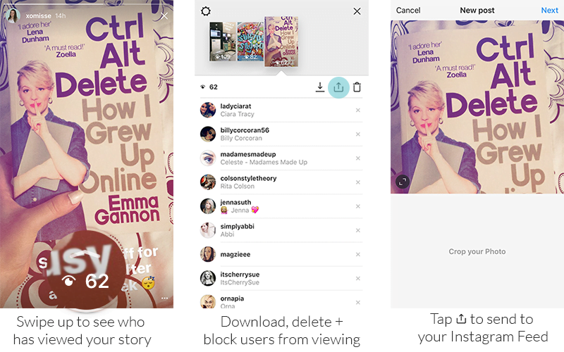 Getting started with Instagram Stories - Sending your story to your Instagram Feed