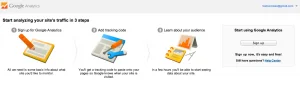 how to sign up to GOOGLE ANALYTICS