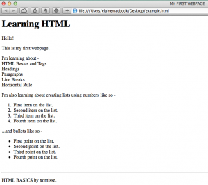 Creating and using different types of HTML lists - Basics of HTML #4