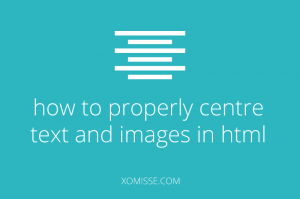 image centering html