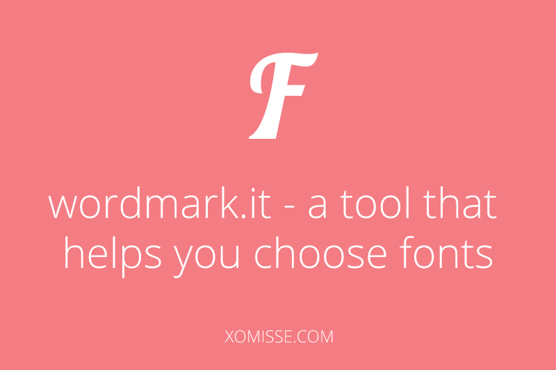 Wordmark.it - tool that helps you choose fonts