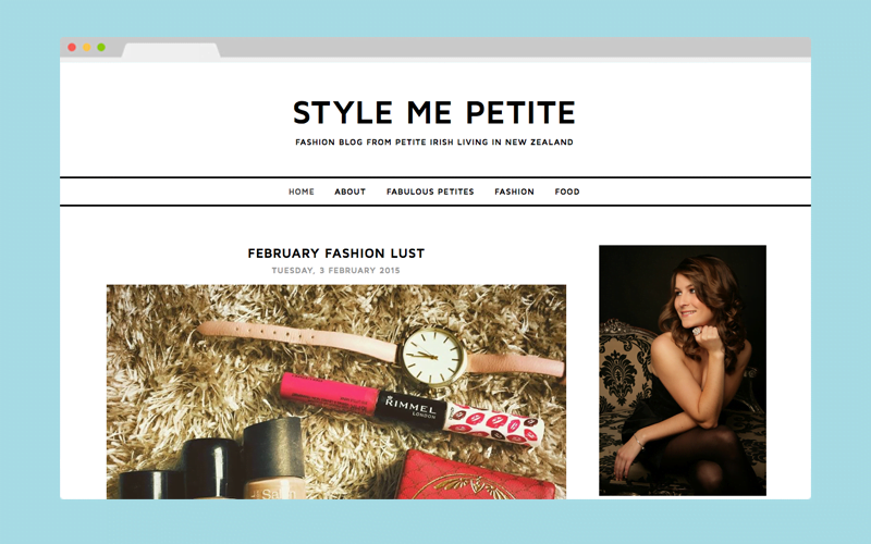 style me petite blog design portfolio