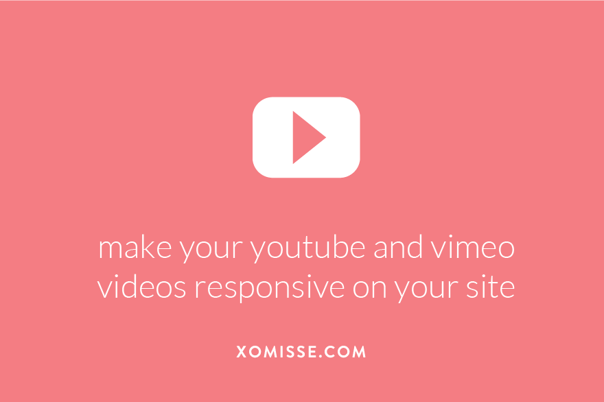 make your youtube and vimeo videos responsive on your site