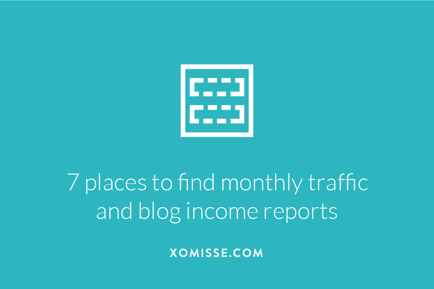 I share 7 blogs that are publishing monthly traffic stats and blog income reports, giving you details of how to monetise your blog.