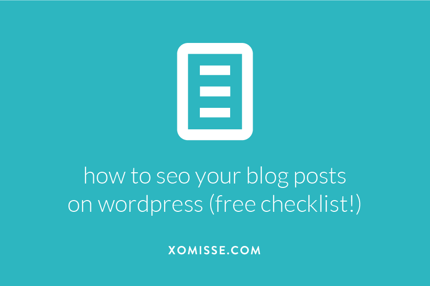 how to optimise your posts for search engines on WordPress