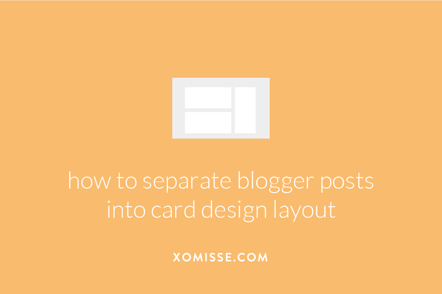 How to achieve card based blog design on Blogger - divide each post into separate box