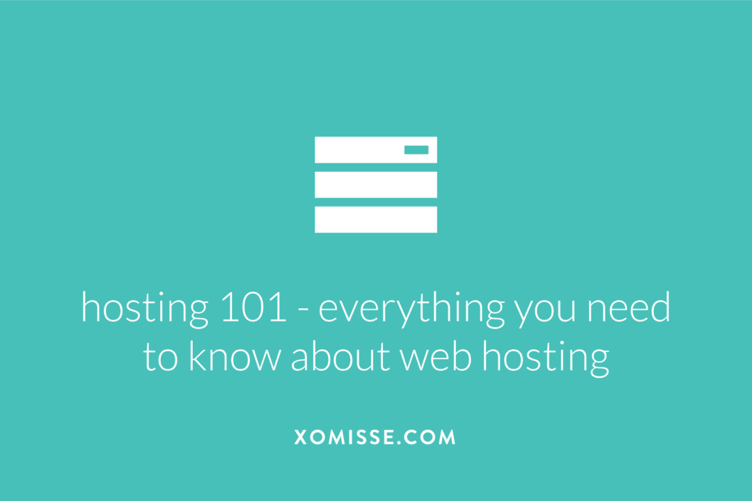 Hosting 101 - complete guide to web hosting for beginners and bloggers on WordPress