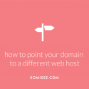 how to point domain to a different web hosting company