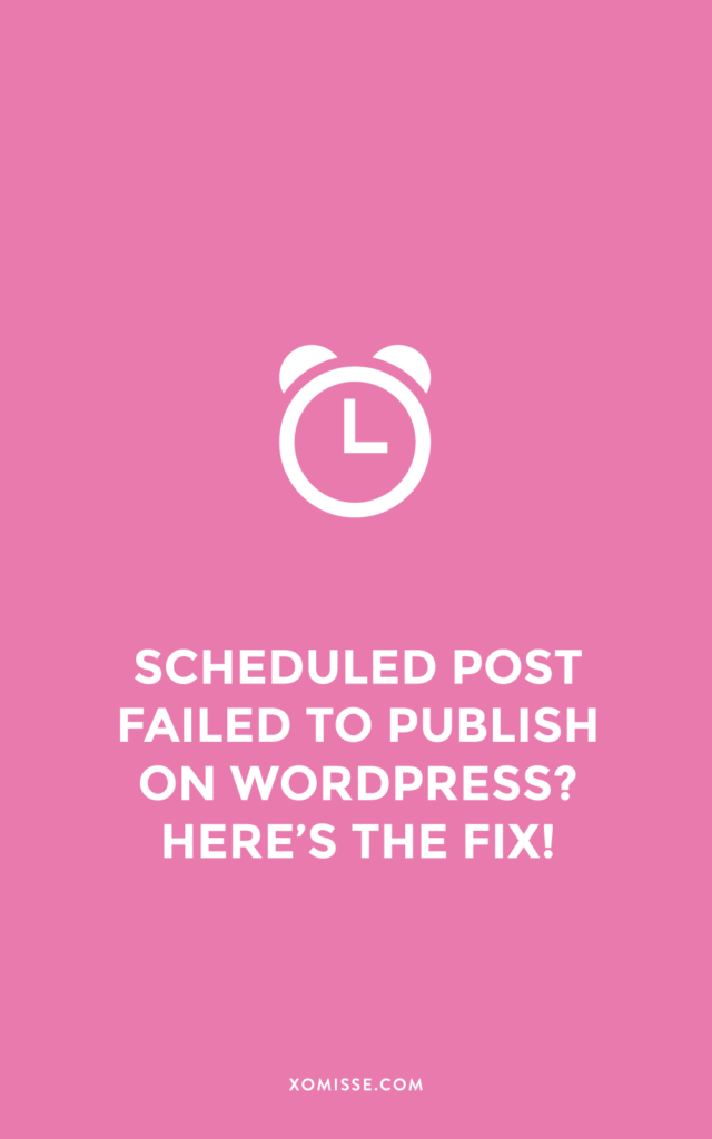 WordPress missed schedule error: how to fix it
