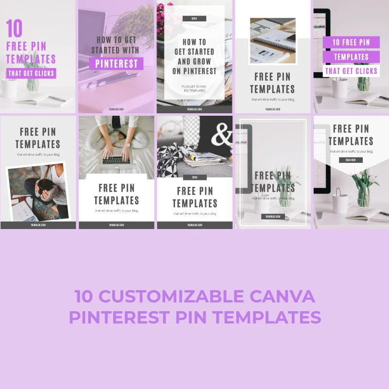 Pinterest Pin Templates (Canva)