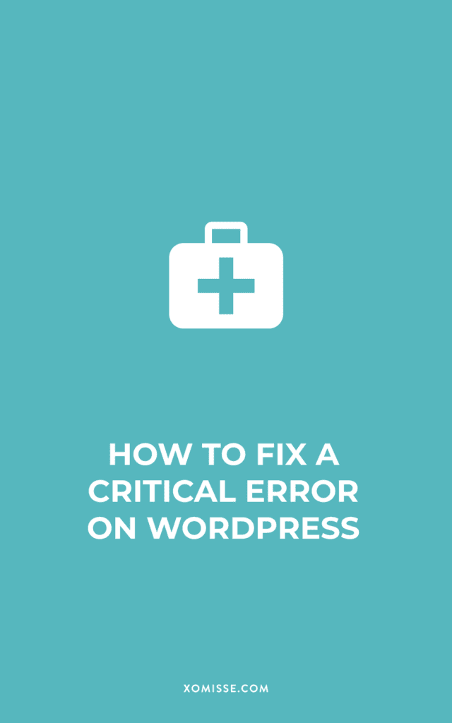 How To Fix Critical Error In Wordpress