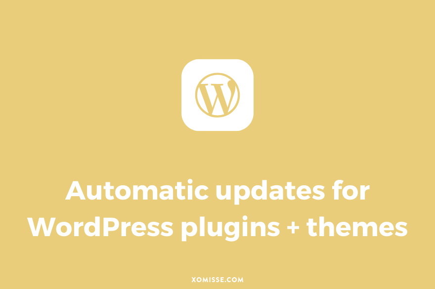 Automatic updates for WordPress Plugins and Themes