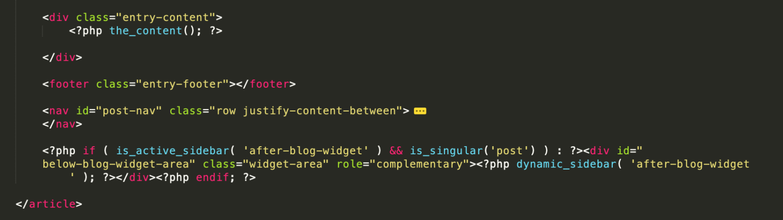 How to add a custom widget area beneath blog posts in WordPress ...