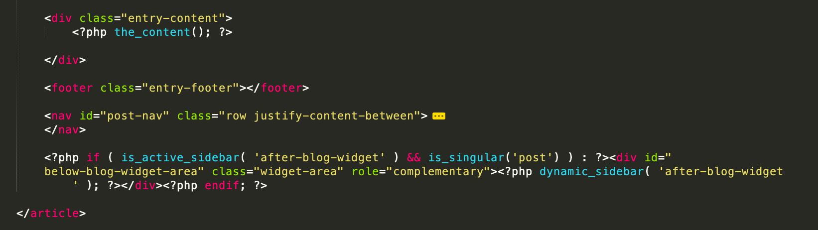 How to add a custom widget area beneath blog posts in WordPress ...