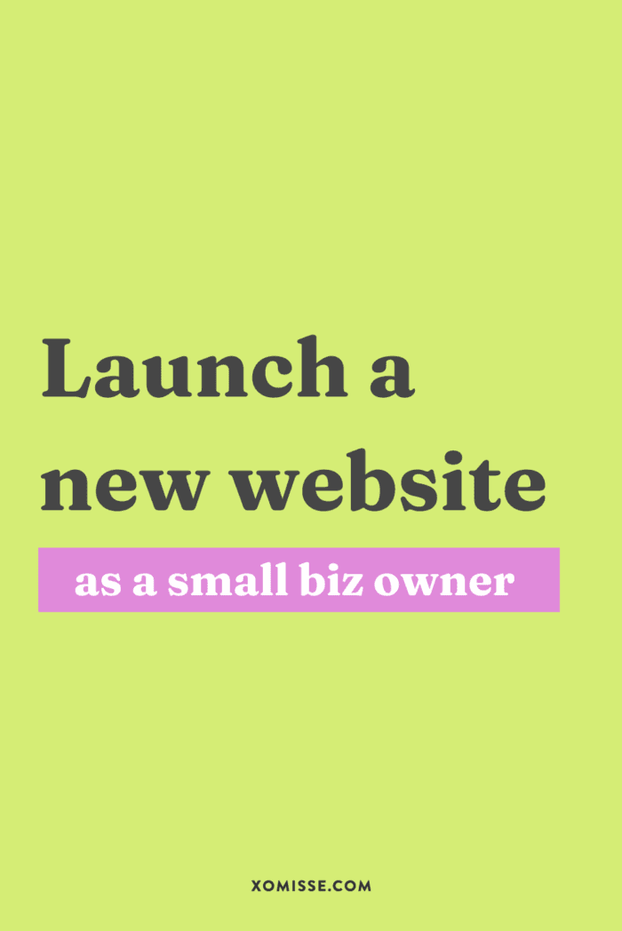 Checklist for launching a new website for your small business